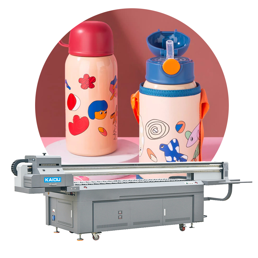 2500 UV-Flachbettdrucker mit supergroßem Plattformzylinder